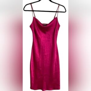 Express NWT Fuchsia Spaghetti Strap Mini Dress PTP 19 Length 32
